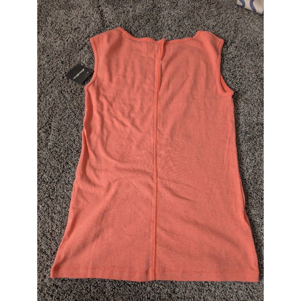 Eddie Bauer Womens Coral Heather Sleeveless Boat Neck Tank‎ Top Size Medium NWT - Picture 3 of 5